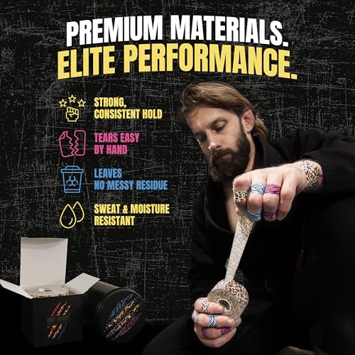 Bighorn Athletics × Adam Wardziński Mat Animal Tape Kit, Neon Wild Set | Special edition set with 7 rolls of bold printed finger & sports tapes in a tin holder. Residue-free Zinc oxide adhesive. - color: Neon Wild