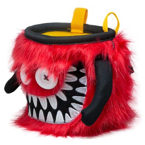 8BPLUS Chalk Bag for Rock Climbing and Bouldering, Chalk Pouch incl Belt & Biner – Cute Funny Character Design, Wide Opening, Gear with Personality, Gift for Climbers - style: OZZY