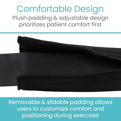 Vive Mobilization Belt for Physical Therapy with Buckle - Manual Traction Stretching Band - PT Traction Strap Belt for Stretching, Mobility, Massages & Exercise