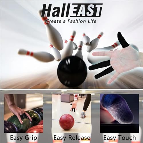 60 Pieces Finger Sleeves for Bowling, Disposable Bowling Thumb Sleeves | Anti-Sweat Breathable Protector Seamless Lightweight Anti-Skid Glove for Right Hand & Left Hand - size: Large