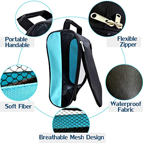 Golf Shoes Bag, Golf Shoe Bag Men, Travel Shoes Bags Zippered Sport Shoes Bag (Sky-Blue) - color: Sky-Blue