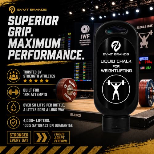 Liquid Chalk, Mess Free Gym Chalk for Weightlifting, Gymnastics, Rock Climbing, Dancing. Sweat Resistant and Long Lasting for Stronger Grip. - color: B1-4pk Lf
