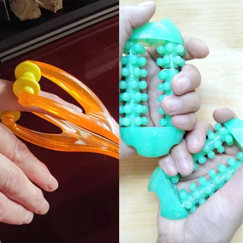 2 Pack Finger Massager Roller Set Hand Massager Trigger Finger Therapy Tool for Arthritis and Joint Pain Relief Blood Flow Circulation Improvement Repetitive Strain Relief Carpal Tunnel Symptom