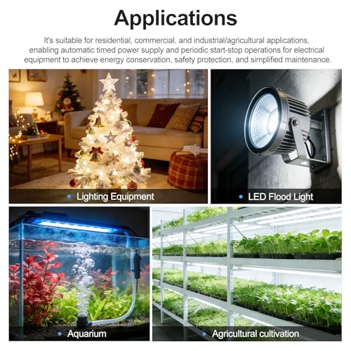 Baomain Time Switch Relay,Digital LCD Programmable Timer,110V AC Input,200-250V 16A Output,28 Programs Daily/Weekly Schedule,CN101A for Lighting and Equipment Control (Pack of 4) - size: Timer (Pack of 4)
