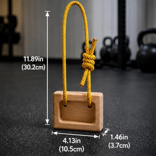 Portable Hangboard, Pinch Block, Set of 2, Wooden Climbing Training Holds for Finger, Grip and Upper Body Strength