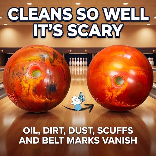 Lane Ghost Bowling Ball Cleaner Spray, USBC Approved | Removes oil, scuff and belt marks. Restores tack and extends ball lifespan.
