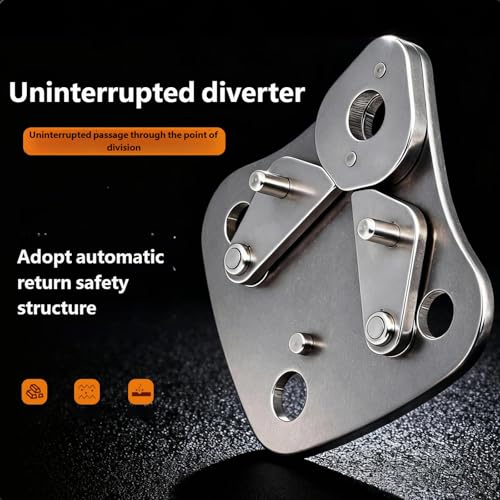 Multifunctional Stainless Steel Continuous Connectors Plate Suitable for Secure Rock Climbing and Outdoor Activity Outdoor Climbing Gear