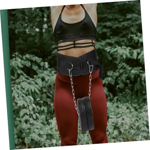 GANAZONO Weighted Dip Belt with Chain for Weightlifting, Thickened Steel Fitness Training Belt for Pull-ups and Back Muscle Strengthening, 1pcs Bodybuilding Exercise Equipment