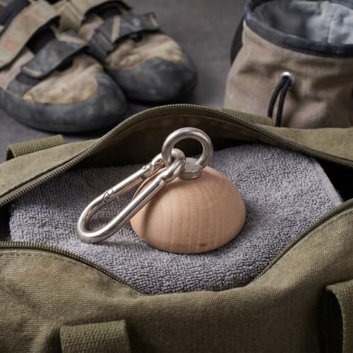 Wooden Half Sphere Grip Strengthener for Climbers, Ergonomic Hand Grip Strength Training Ball with Slip Resistant Surface and Natural Wood Texture, for Rock Climbing and Fitness
