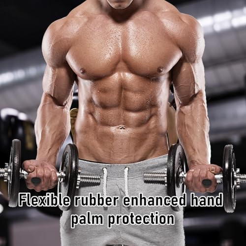 Workout Grips for Weight Lifting & WODs - Rubber Hand Callus Guard for Pull Ups, Gymnastics & Cross Training - Non-Slip Palm Protection Gloves for Men & Women