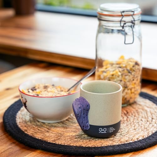 YY Vertical Climbing Mug Evo, Pinch Mug for Rock Climbers and Boulderers, Indoor Bouldering Grip Cup, Unique Gift, Purple - style: Outdoor vibes - Purple