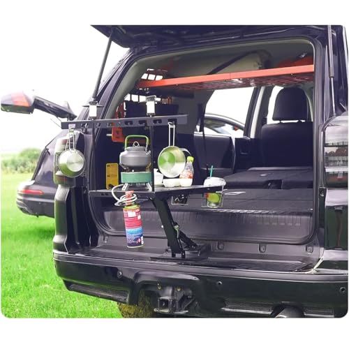 ITrims Storage Molle Panel Modular for Vehicle SUV Car Accessories Interior Trunk Organizer Rear Cargo Rack Basket Shelf Luggage Storage Carrier Hanging Boards Camping Table (A) - style: A