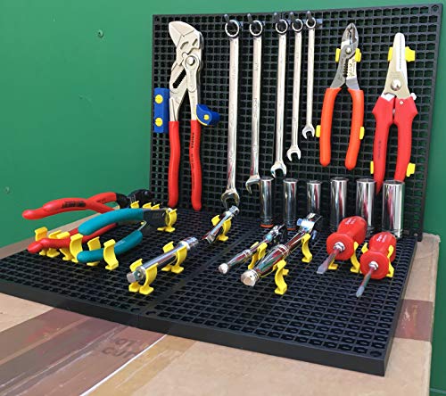 Plastic Hanging Hooks 2 inch / 50 mm 10 Pcs - Accessory for Organizer Genie Pegboards to Organize Tools - style: 2" (50 mm) Plastic Hanging Hooks - 10 pieces