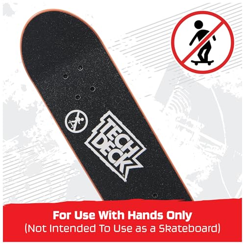 TECH DECK Toy Machine Handboard, Authentic Mini Skateboard | 9x Larger than a Fingerboard, Hands Only, Authentic Graphics, Die-Cast Trucks, Skateboard Gifts for Kids & Collectors Ages 6+ - style: Toy Machine