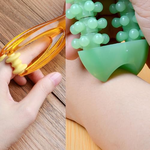 2 Pack Finger Massager Roller Set Hand Massager Trigger Finger Therapy Tool for Arthritis and Joint Pain Relief Blood Flow Circulation Improvement Repetitive Strain Relief Carpal Tunnel Symptom