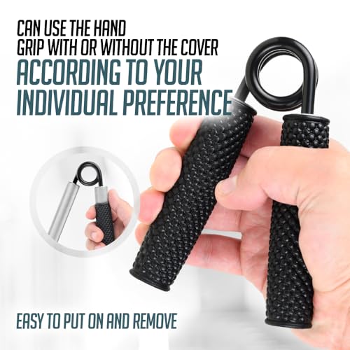 Logest Metal Hand Grip Set, 100LB-200LB 3 Pack 50LB-200LB 4 Pack No Slip Heavy-Duty Grip Strengthener with Gift Box, Great Wrist & Forearm Hand Exerciser, Home Gym, Hand Gripper Grip Strength Trainer - color: Silver - 50+100+150+200LB 4 Pack