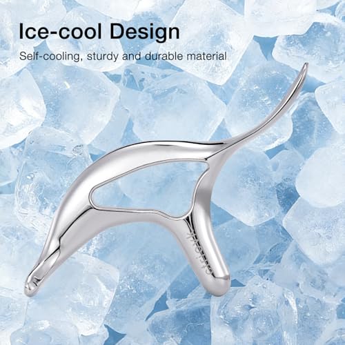 All in 1 Trigger Point Massage Tool TMJ Tension Relif Face Gua Sha | Deep Tissue Acupressure Tool Pressure Point Muscle Tension Relief Fascia Release TMJ Pain Relief Facial Neck Gua Sha Tool