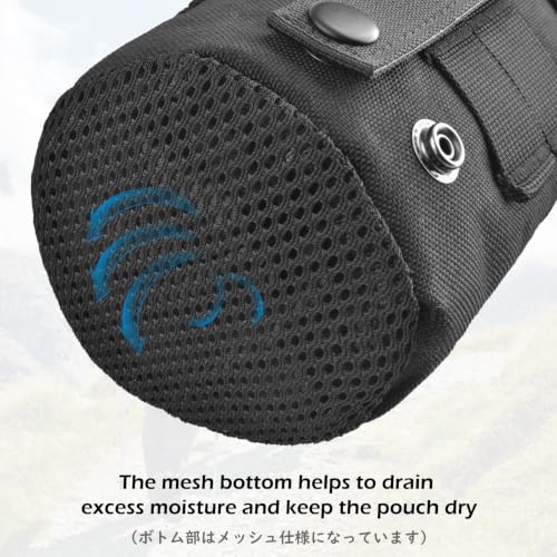 TRIWONDER Tactical MOLLE Water Bottle Pouch H2O Hydration Carrier, Military Bottle Holder Molle Drink Holder Travel Water Bottle Bag for Backpack Camping Outdoor - color: 03 Green