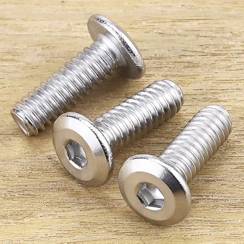1/4-20 x 3/4" Hex Socket Head Cap Screws, 304 Stainless Steel 18-8, Chamfered Countersunk Machine Screws for Furniture, Binding, Machinery, Automotive, DIY Projects, 25 PCS - size: 1/4-20 x 3/4"