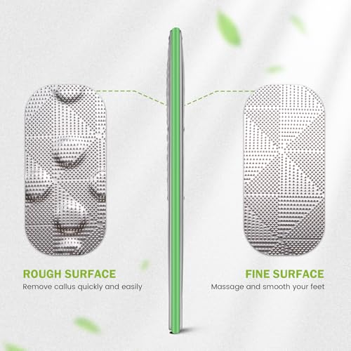 BEZOX Foot Scrubber for Dead Skin(1PCS) - Double Sided Feet File Callus Remover, Heavy Duty Stainless Steel Heel Scraper, Cracked Heel Repair - Green - style: Green