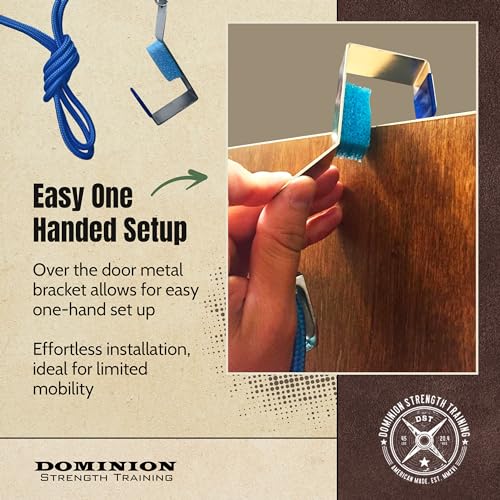 Shoulder Pulley with Over The Door Hook - Improve Shoulder Mobility and Range of Motion - Scratch Resistant Padding to Protect Your Door