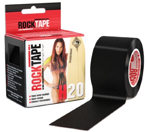 RockTape H2O Black Logo 4" x 16.4' (10cmx5m) - size: 4" x 16.4'