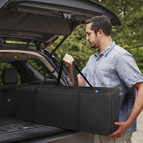 COOLBEBE 42" Sports Duffle Bag - 150L Extra Large Travel Duffel Luggage Bag with Upgrade Zipper, Sturdy & Water Resistant, Black - size: 42" x 15" x 15"