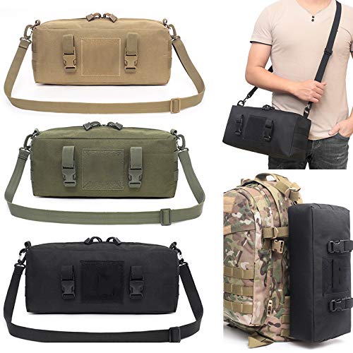 ACEXIER Outdoor Climbing Bags Waterproof Tactical Accessories Shoulder Bag 600D Nylon Molle Camping Pack Hiking Waist Bag - color: Green