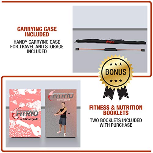 Total Bar | Exercise Bar, Workout Bar and Rehabilitation Equipment | Includes Carrying Case, Nutrition Booklet, and Exercise Booklet