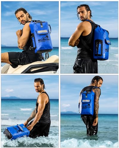 Dry Bag Backpack - color: Blue, size: 20L