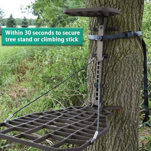 Huntury Climbing Stick Straps, Tree Stand Strap, Climbing Steps Replacement Strap, Climbing Stick Attachment, Quick, Easy and Quiet to Install, Treestand Accessessories For Hunting - style: Pack Of 4