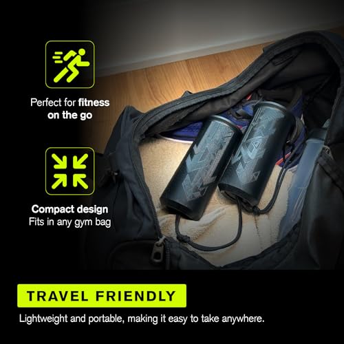 Duonamic Eleviia: Portable Doorway Pull-Up Bar – Lightweight, Travel-Ready, 250 lb Capacity - color: Black