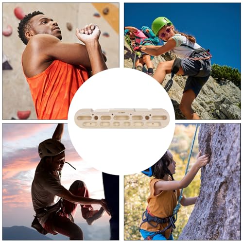 Wooden Hold Board Wall Climb Handle Frame Rock Climbing Pull Up Training | Climbing Wall Climb Handle Frame for Indoor Home Gym - color: B