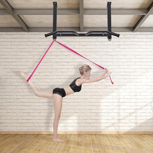 Kipika 32" Ceiling Mounted Pull Up Bar - Heavy Duty, Highly Adjustable, Multifunctional Chin Up Bar - Home Gym System with Punching Bag Hanger and Resistance Bands Training - color: Ceiling Mounted Pull Up Bar
