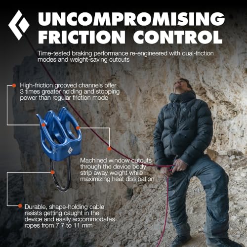 BLACK DIAMOND ATC Belay Rappel Device, Aluminum Rock Climbing, Canyoneering - color: ATC-XP Belay Device