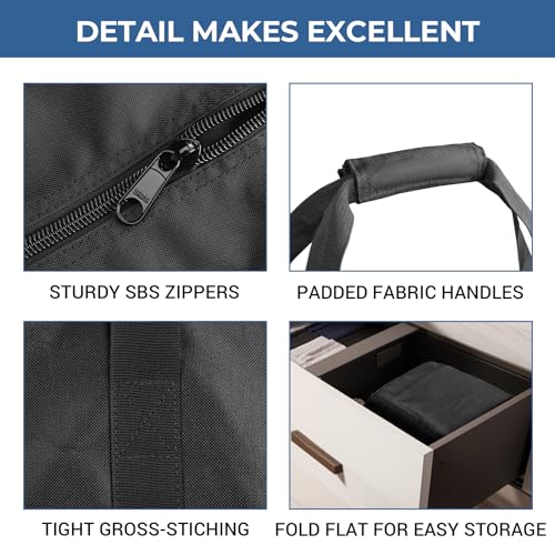 COOLBEBE 45 Inch Tripod Carrying Case - 45x7x7 Inch Storage Bag for Light Stands, Fishing Rods, Tent Poles, and Camera Gear, Water Resistant, Black - size: 45"x 7"x 7"