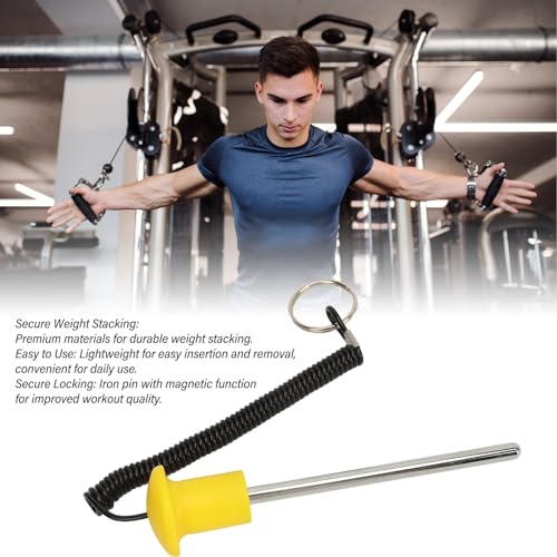 8mm Weight Stack Pin Gym Selector Pin with Magnetic Lock Heavy Duty Weight Machine Pin for Equipment