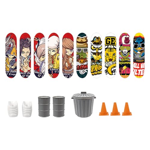 Finger Skateboard With Accessories - Fingerboard Skatepark - Fingerboard - Finger...