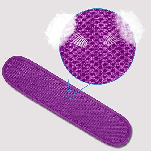 ZINZ Ultra Thick & Breathable Universal Shoulder Pad Cushion for Bag - Long & Comfort - color: Purple