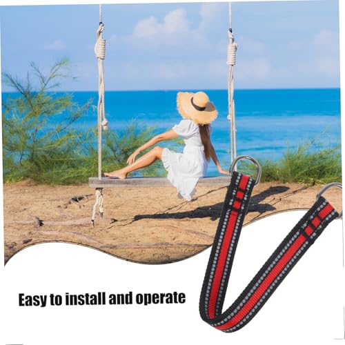 2pcs Heavy-Duty Gym Equipment Hanging Strap Versatile Fitness Connector for Tree Swings Aerial Workouts and Gymnastic Bars Durable and Easy to Install