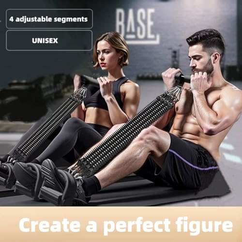 Resistance Bands for Exercise,6-Tube Elastic Yoga Pedal Puller Resistance Band, Natural Latex Tension Rope Fitness Equipment, for Abdomen/Waist/Arm/Leg Stretching Slimming Training - color: Black Plus