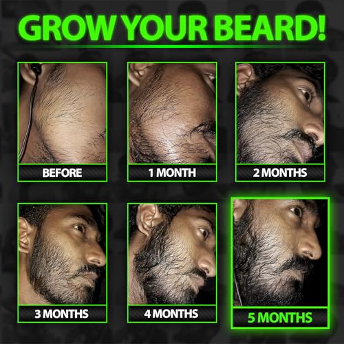 Beard Growth Kit w/GROW XXL Beard Oil/Serum for Facial Hair Growth for Men + 100% Lifetime Replacement First Cut Boar Bristle Brush & 360 Wave Brush for Men - Formulated in America - size: XL Brush + GROW