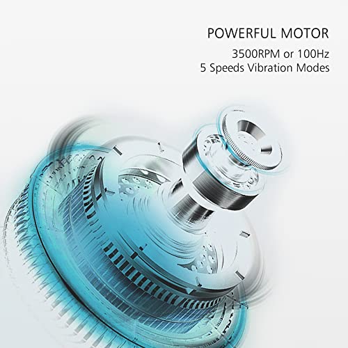 2" Mini Massage Ball, 5 Speeds Vibrating Massage Roller Ball for Palm, Hand, Foot, Leg, Neck, Back, Trigger Point Muscle Therapy Ball for Myofascial Release, Plantar Fasciitis Relief, Gray - color: Gray