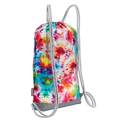 Skog Å Kust GymSak | Patented 2-in-1 Drawstring Cinch Bag with Removable Waterproof Dry Bag | Tie Dye - color: Tie Dye