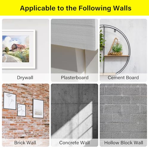 140PCS Drywall Anchors and Screws Kit, 3 Sizes Plastic Wall Anchors | Plastic wall anchors with Phillips screws, 140PCS 3-size kit for drywall, sheetrock and home installation projects. - style: 140 Pcs