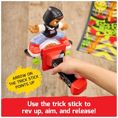 TECH DECK Shred N' Blast Sk8board, Motorized Finger Skateboard Toy with Rider & Ramp for Fast Tricks & High Jumps, Kids Toys for Boys and Girls Ages 6 & Up, Batteries Required - style: Shred N Blast Sk8board