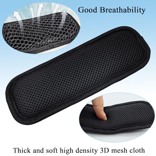 Lightweight Shoulder Strap Pad, Soft & Breathable Cushion for Bags | Quick Attach Velcro, Ergonomic Padding Relieves Strain, Backpack Strap Pads for Bag <15 lbs, Ideal for Commute, Travel, 1PCS