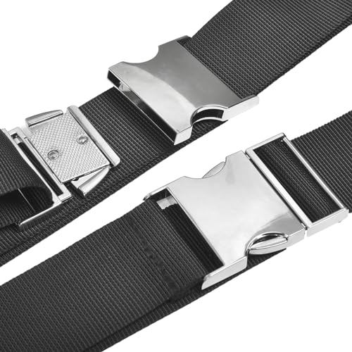 Adjustable Kick Scooter Shoulder Strap, Carrying Strap for Beach Chair, Carrying Shoulder Straps - color: Straps With Metal Buckle