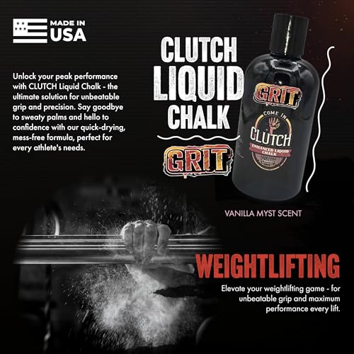 STYK Vaulter Magazine - Enhanced Liquid Chalk, No Mess, Work Out Chalk, Grip Boost, for Weightlifting, Gymnastics, Rock Climbing, Bodybuilding, Pole Vault, Crossfit, and More, Liquid Hand Chalk - style: 95ml with GRIT