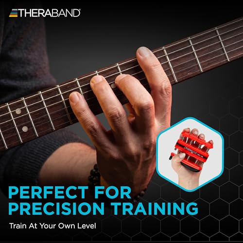 TheraBand Finger Exerciser — Hand & Finger Strengthener for Grip, Dexterity, Arthritis & Rehab — Spring-Loaded, Isolates Each Finger